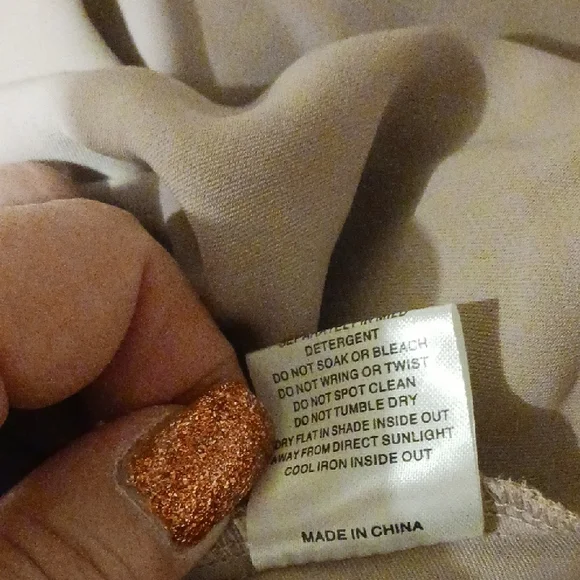 Chic Long Sleeve Beige Dress - Picture 5 of 6